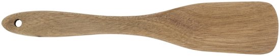 alpina Holzspatel 30 cm – Akazienholz – Ergonomisches Design – Geeignet für das tägliche Kochen und Backen – Langlebig und leicht zu reinigen – Mit Aufhängehaken – Braun