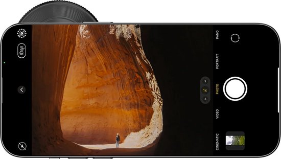 Shiftcam LensUltra 60 mm Teleobjektiv – 2–5-facher scharfer optischer Zoom – Hervorragende Kontrolle der Schärfentiefe – Aus Fluoritglas und Aluminium – Schwarz