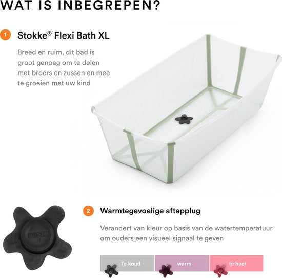 Stokke® Flexi Bath® XL – Transparent-Grün