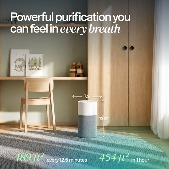 Blueair Blue Pure 511 17,56 m² 49 dB 16 W Grau