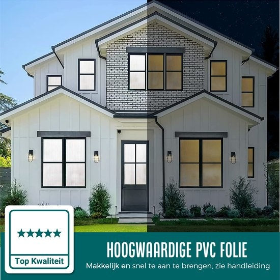 Homewell Raamfolie HR++ 45x300 - Isolerend & Zonwerend - Anti inkijk - Statisch - Lamellen