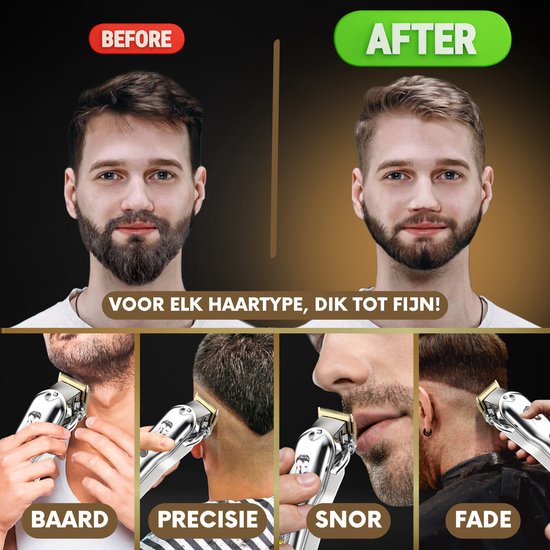 Professionelle kabellose Haarschneider - Haarschneider Herrenkopfhaar - Cheveux Haar - Haartrimmer - Friseur Haar Maschine - Haarschneider - Bart - Trimmgerät - Barbier Haarschneider - Barbier Trimmer - Friseur Kit