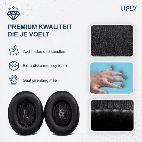 Ohrpolster-Set für JBL-Kopfhörer – E55BT-Ohrpolster – E55BT – Kunstleder mit Memory-Schaum