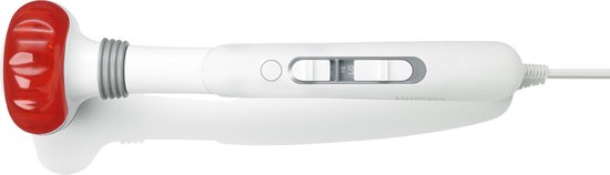 Medisana – HM 886 – Handmassagegerät – Wärme/Rotlicht – 5 Aufsätze – weiß
