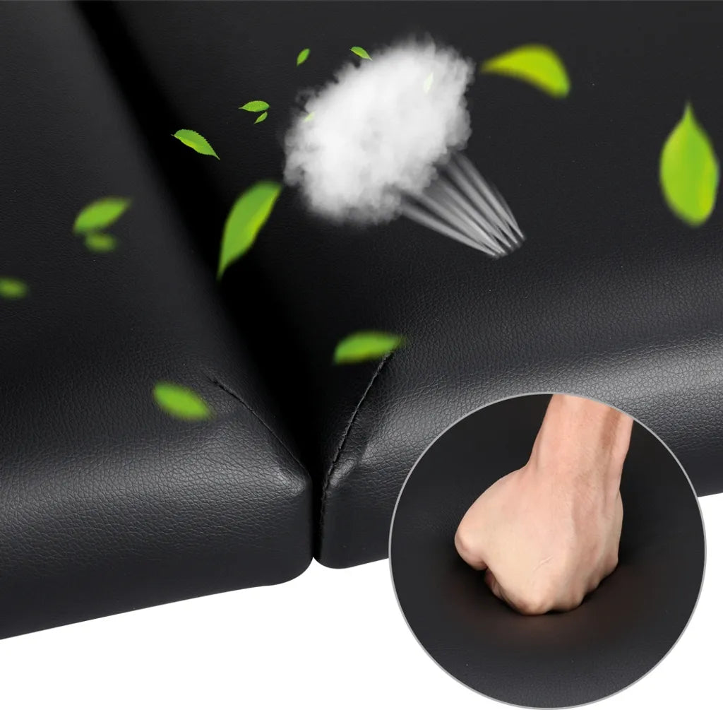 Yaheetech 3-Zonen-Massageliege 213 x 80 cm – Schwarz – Zusammenklappbare Behandlungsliege bis 250 kg