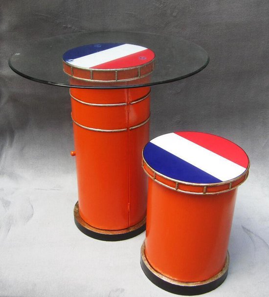 Hocker Pouf Version Holland Niederländische Nationalmannschaft
