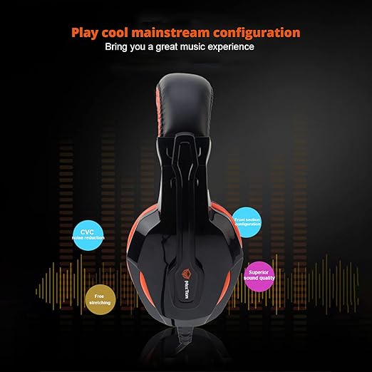Kabelgebundenes Over-Ear-Gaming-Headset mit 3D-Surround-Sound-Technologie