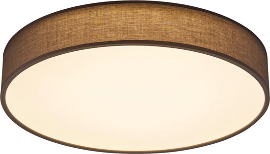 TRIO LUGANO - Deckenleuchte - Grau - inkl. 1x SMD 42 W - Fernbedienung - integrierter Dimmer - stufenlos einstellbare Lichtfarbe - Nachtlicht - Deckenmontage - nicht für externen Dimmer geeignet - Memory-Funktion