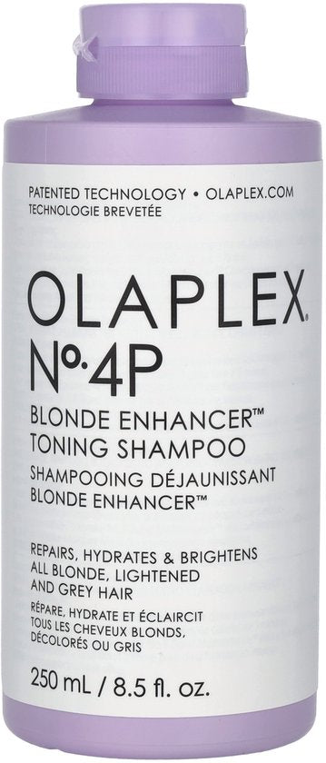 Olaplex No. 4P Blonde Enhancer Toning Shampoo | 250 ml | Für blondes und graues Haar
