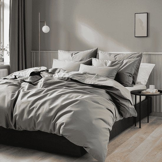 YELLOW Chambray Bettbezug - Doppel - 200x200/220 cm - Providence Blau