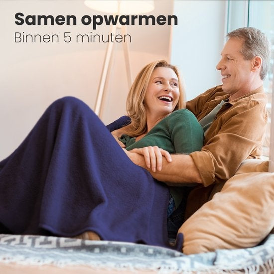 Auronic Electric Blanket - Wärmedecke - 9 Wärmestufen - 2 Personen - 200x150 - Blau