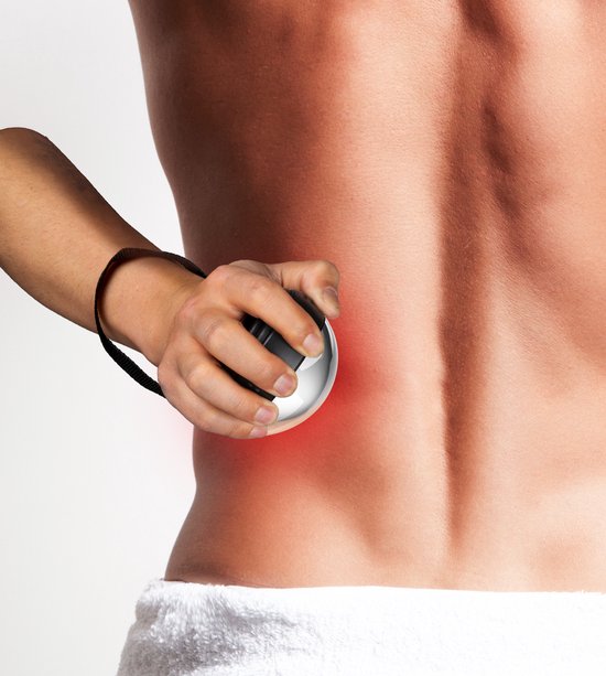 alpina Massage Set - Drei Aufsätze - Kühlfunktion - Mit Handgelenkriemen - 2 AAA-Batterien