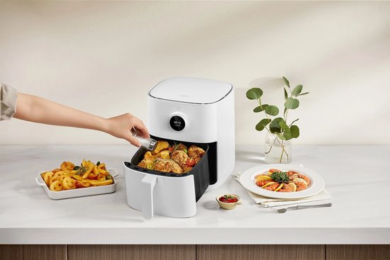 Xiaomi BHR8234EU Fritteuse, nur 4,5 l, freistehend, 1500 W, Heißluftfritteuse, weiß
