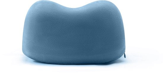 SKYCASES Travel Essentials - Nackenkissen-Set 3-teilig - Ergonomisches Memory Foam Reisekissen mit Augenmaske und Ohrstöpsel - Ideal für Flugzeug, Auto und Zug - Kompakt und luxuriös - Königsblau