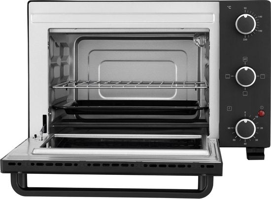 Tomado TEO2101B – Freistehender Backofen – Elektrobackofen – 21 Liter – Timer bis zu 60 Minuten – Schwarz