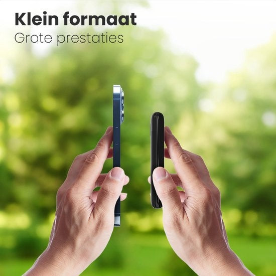 Auronic Powerbank - Schnellladegerät für iPhone und Samsung - 10.000 mAh - 22,5 W - 2 Ladeanschlüsse - Schnellladen über USB-A und USB-C - Schwarz