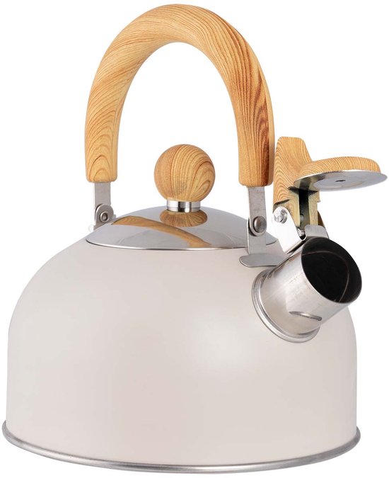 Bo-Camp Urban Outdoor-Kollektion – Pfeifkessel – Clerkenwell – 1,2 Liter – Beige