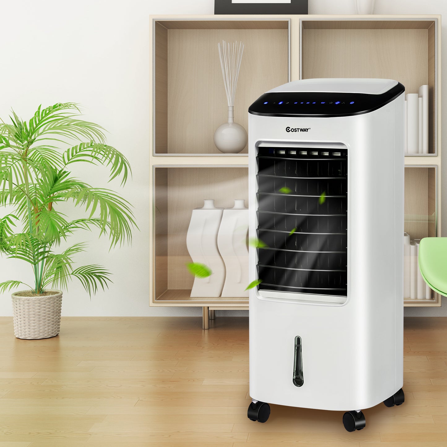 Coast Air Cooler - Luftbefeuchter - 4-in-1 - mit Kühlelementen und Fernbedienung - 65W - Weiß