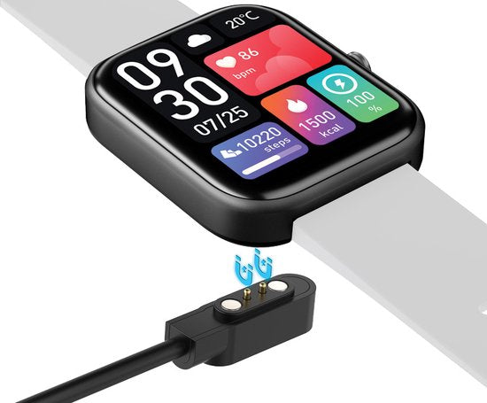 Vlectro - Fortschrittliche Smartwatch mit vielen Funktionen - Hellgrau