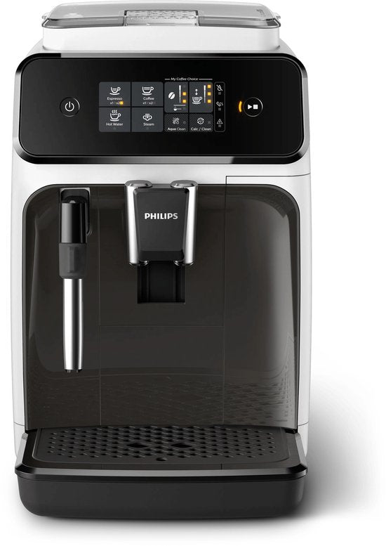 Philips 1200 Serie – EP1223/00 – Vollautomatische Espressomaschine – Vollautomatische Kaffeemaschine – 15 bar – Weiß