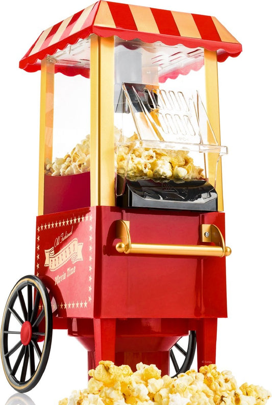 Gadgy Popcornmaschine - Klassische Popcornmaschine - Heißluft, fettfrei - 39 x 24 cm - 1200 Watt