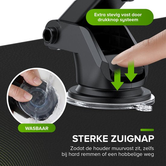 iSetchi Telefonhalterung - Auto - Extra starker Saugnapf - 3-in-1