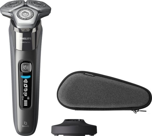 Philips Shaver Series 8000 S8697/35 - Elektrischer Rasierer für Männer - Nass- und Trockenrasur - Grau