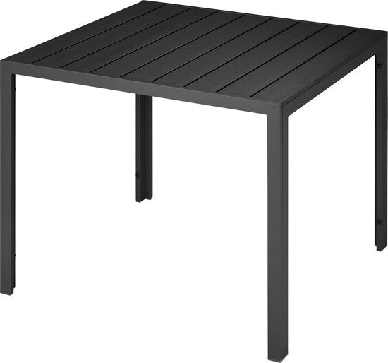 tectake - Gartentisch Maren - Quadratisch - schwarz - 402954