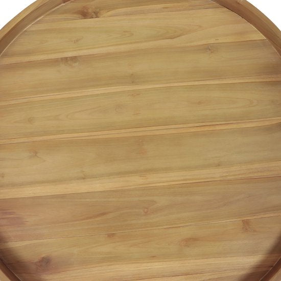 AXI Dewi Teak-Tablett Ø 60 cm – Rundes Tablett – Teakholz – Für Gläser und Tischdekoration – Für drinnen und draußen