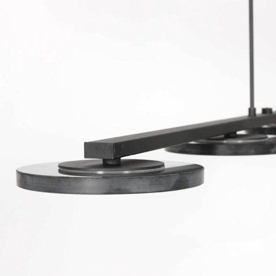 Steinhauer - Pendelleuchte - Turound - schwarz - Glas Metall - Designleuchte - LED - 3512ZW