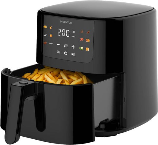 Inventum GF501HLDB Airfryer XL – 5 l – 11 Programme – 70–200 °C – Für bis zu 5 Personen – Schwarz – WK