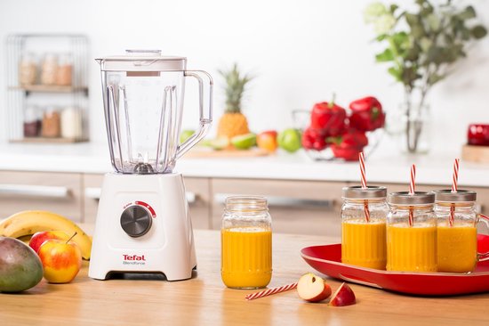 Tefal Blendforce II BL4201 – Mixer – 1,25 l – Smoothie-Mixer – Pulsfunktion – 600 W – Weiß