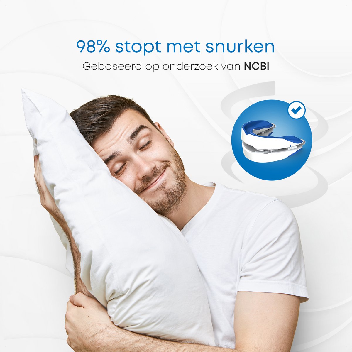 Alyze Anti-Schnarch-Halterung - mit Aufbewahrungsfach - sicher und einstellbar - Nachtprodukte - Nasenspreizer - Gebissschutz - Schnarchen - Gebiss - BPA frei