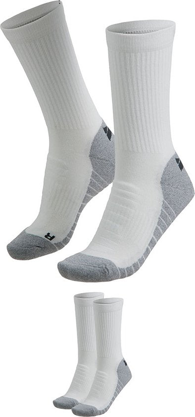 Tennissocken – Unisex – Mehrfarbig-Weiß – 35/38 – 2 Paar
