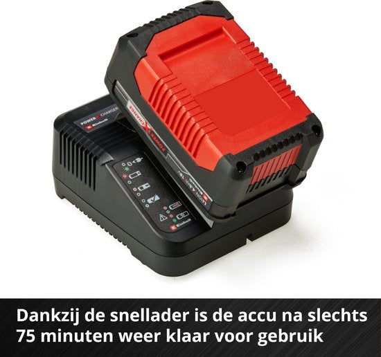 Einhell 18 V/4,0 Ah Power X-Change Starter-Set – 1x 4,0 Ah Akku und Schnellladegerät – universell für alle Power X-Change-Geräte
