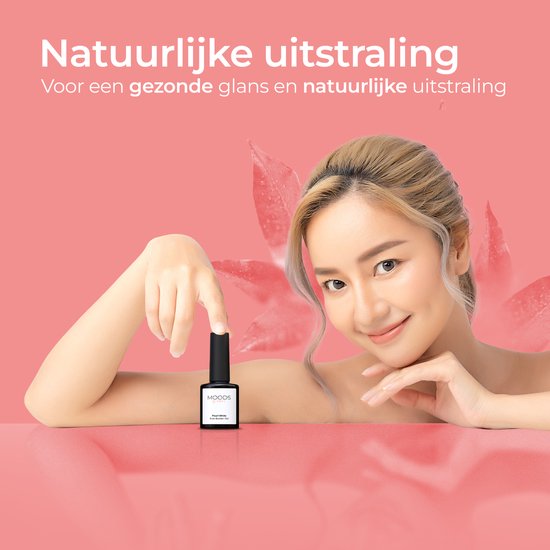 Moods Gellac BIAB - Builder in a Bottle - BIAB Nagelaufbau-Gel - Milky Pink - HEMA & TPO Frei