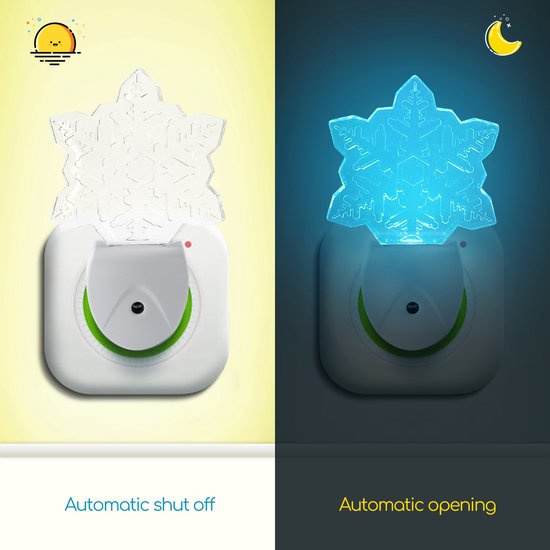 Aigostar 10PXZ – Nachtlicht für Kinder – Steckdosenlampe – LED-Nachtlicht für die Steckdose – Mehrfarbig – Steckdosenlampe
