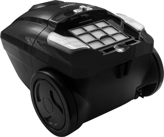 Tomado TVC3003B - Leistungsstarker Staubsauger mit Beutel - HEPA-13-Filter - Kabellänge 9 Meter - Extra leise - Schwarz