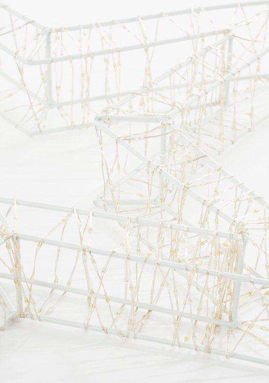 Luca Lighting Star Pendelleuchte mit warmweißer LED-Beleuchtung - Ø56 cm - Metall - Weiß