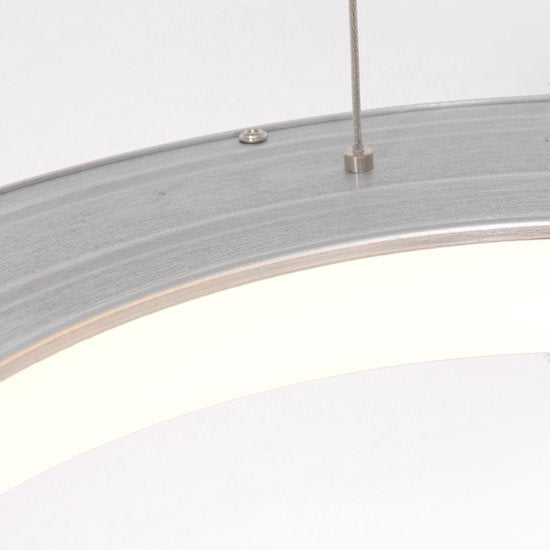 Hängeleuchte Ringlede 2695ZI, silber, rund, 48 cm, höhenverstellbar, aus Kunststoff und Stahl, modernes Design von Steinhauer für den Innenbereich