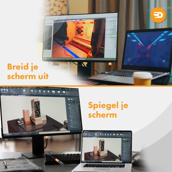 Drivv. USB C zu HDMI Adapter - Unterstützt 4K 60Hz - Typ C zu HDMI - Thunderbolt 3 - Schwarz