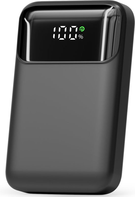 Strex Powerbank - 12.000 mAh - 22,5W Schnellladegerät - USB-A/USB-C - LED-Anzeige - Universal Powerbank geeignet für iOS/Android, u.a.