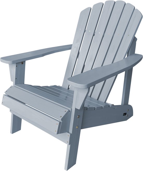 AXI Carmen Adirondack-Stuhl – Loungesessel aus Holz mit Armlehnen – Hohe Rückenlehne – 90,5 x 78,4 x 93 cm