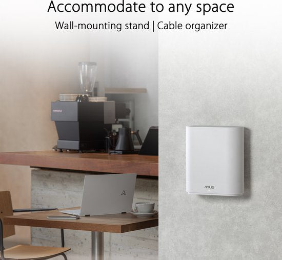 ASUS ExpertWiFi EBM68 – Mesh-WLAN – Tri-Band – Wi-Fi 6 – AX7800 – 1er-Pack