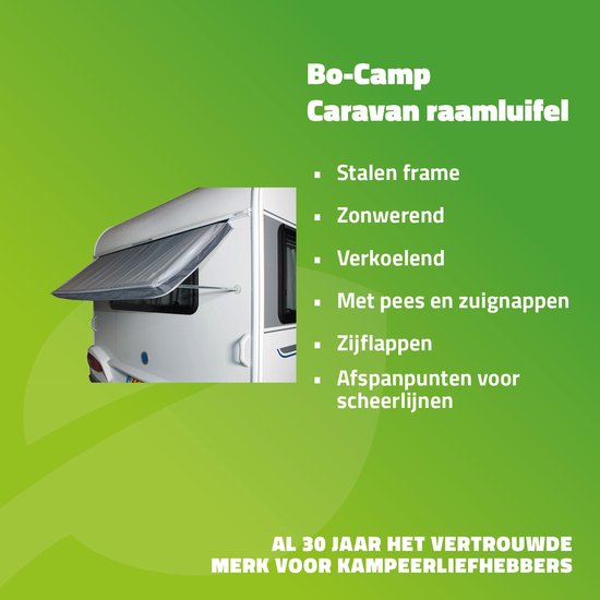 Bo-Camp - Wohnwagen-Fenstermarkise - Stahlrahmen