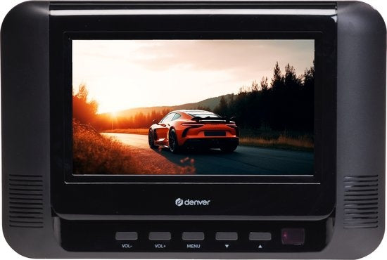 Denver - Tragbarer DVD-Player für das Auto - 2 Bildschirme - USB - Modell 2023 - MTW793 - schwarz