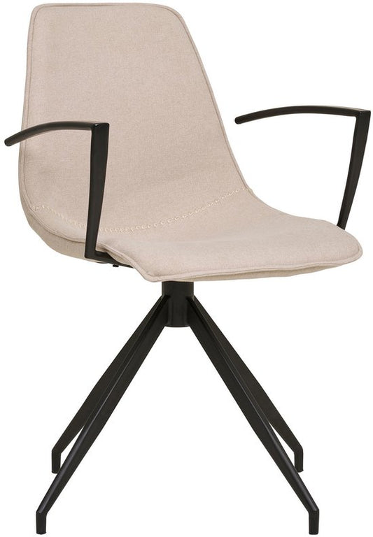 House Nordic Esszimmerstuhl Monaco Swivel Bouclé Sand