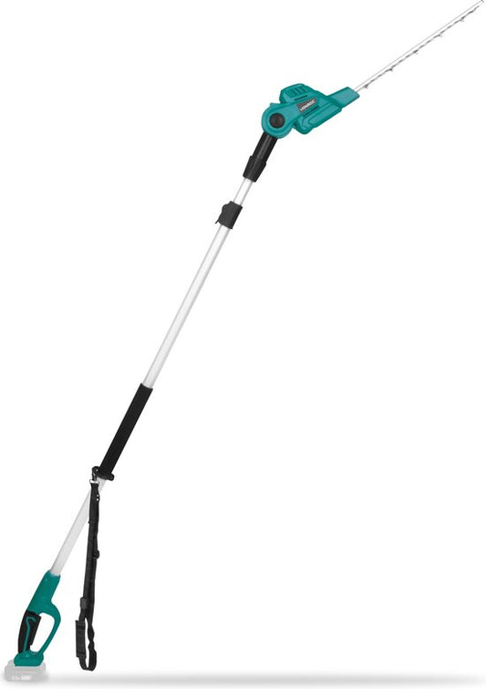 VONROC - Teleskop-Accu-Heckenschere 20V - Kippbares Messer - Stufenlos einstellbar von 200 bis 260 cm - Ohne Akku & Ladegerät