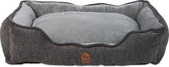 Kustaa Luxus-Hundekorb - 90x69CM - Waschbar - Rutschfest - Superweich - Größe XL - Dunkelgrau