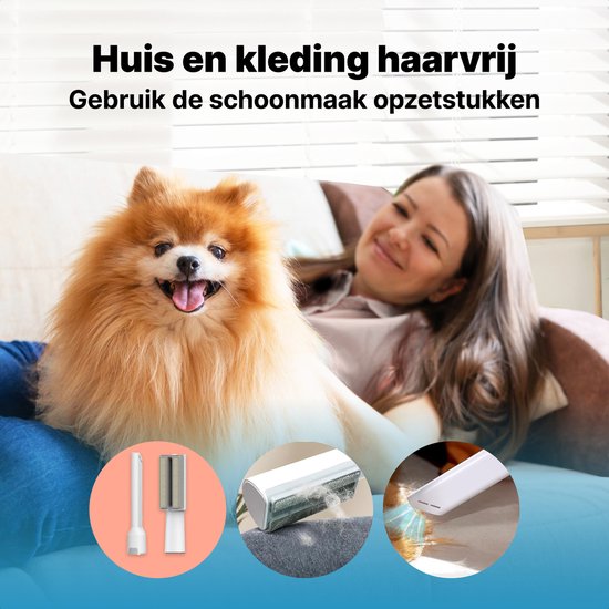 Jake and Jacky Professionelle Hundeschermaschine für dickes Fell 15-teilig - Tierschermaschine mit Absaugung - Saugen & Trimmen - Katzenschermaschine - Geräuscharmes Design - Hunde- und Katzentrimmset - inkl. Aufbewahrungsschale